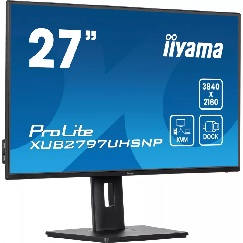 Monitor komputerowy iiyama ProLite XUB2797UHSNP-B1 68.6 cm (27 cali) 3840 x 2160 pikseli 4K Ultra HD LED Czarny