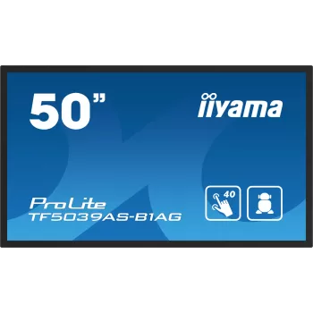 Monitor komputerowy iiyama TF5039AS-B1AG 125,7 cm (49,5 cala) 3840 x 2160 pikseli 4K Ultra HD LED Dotykowy Czarny