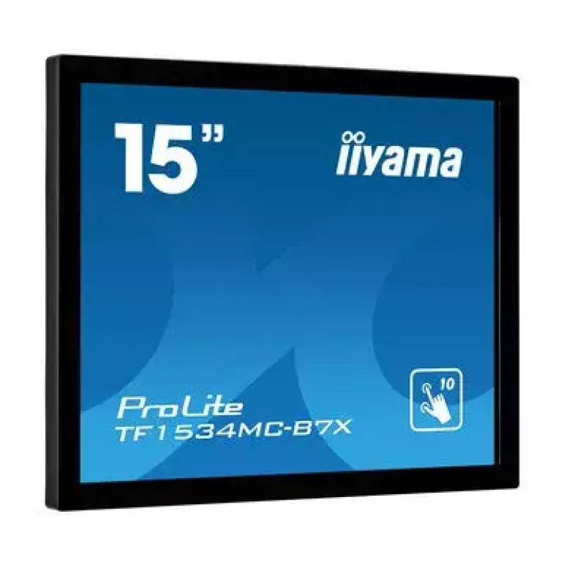 Monitor komputerowy iiyama TF1534MC-B7X 38,1 cm (15 cali) 1024 x 768 pikseli XGA LED Dotykowy Multi-użytkownik Czarny