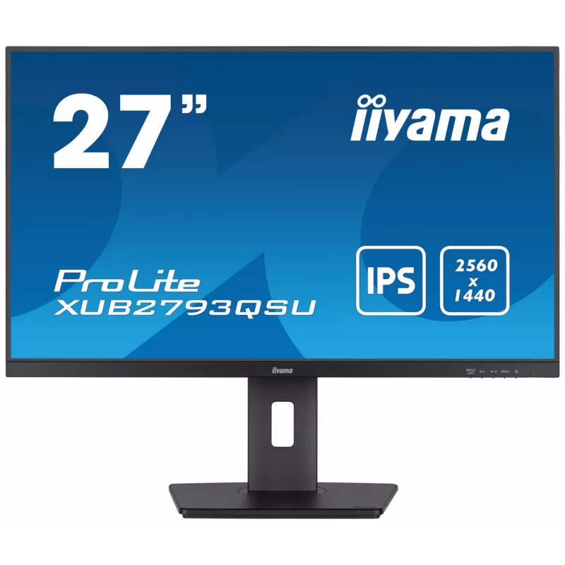 Monitor komputerowy iiyama XUB2793QSU-B7 68.6 cm (27 cali) 2560 x 1440 pikseli Quad HD LED Czarny