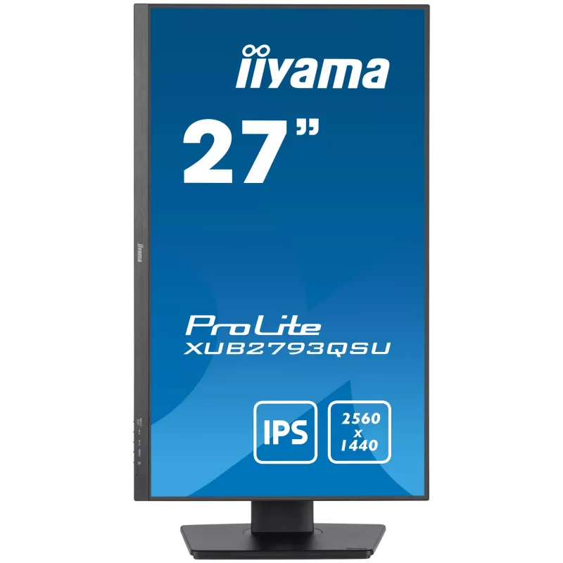 Monitor komputerowy iiyama XUB2793QSU-B7 68.6 cm (27 cali) 2560 x 1440 pikseli Quad HD LED Czarny