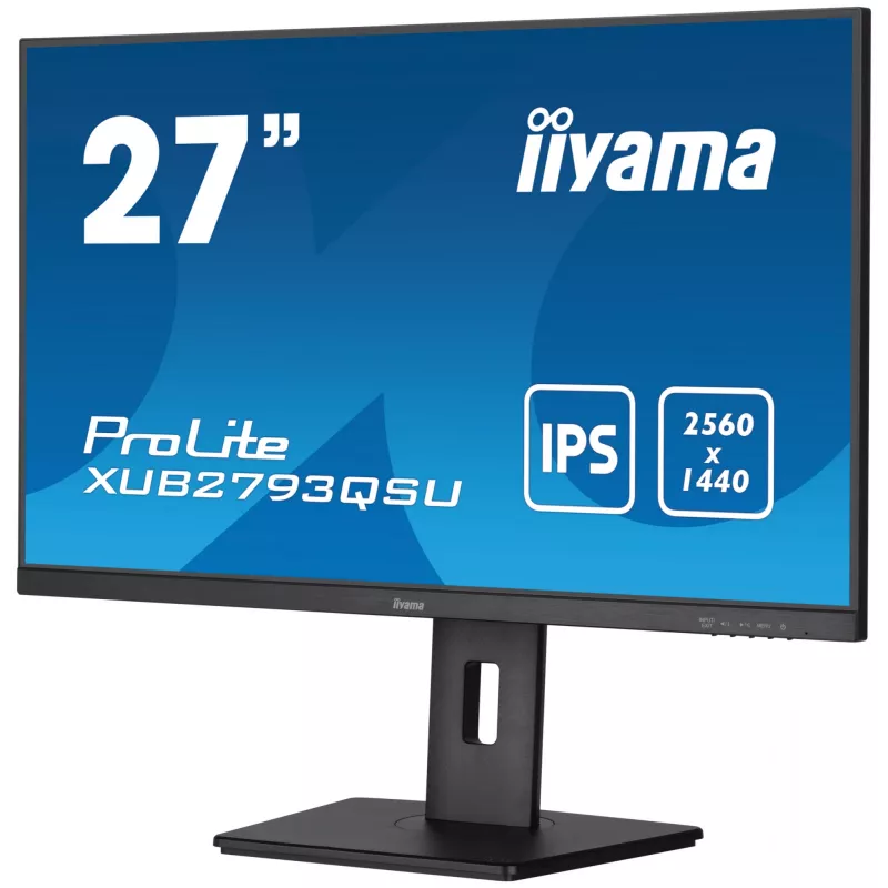 Monitor komputerowy iiyama XUB2793QSU-B7 68.6 cm (27 cali) 2560 x 1440 pikseli Quad HD LED Czarny