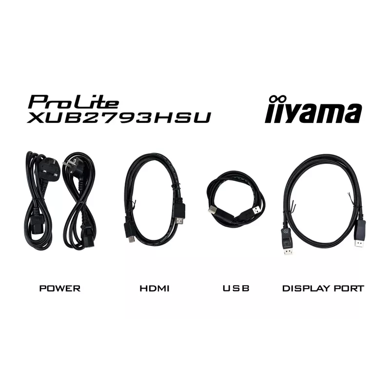 Monitor komputerowy iiyama XUB2793QSU-B7 68.6 cm (27 cali) 2560 x 1440 pikseli Quad HD LED Czarny