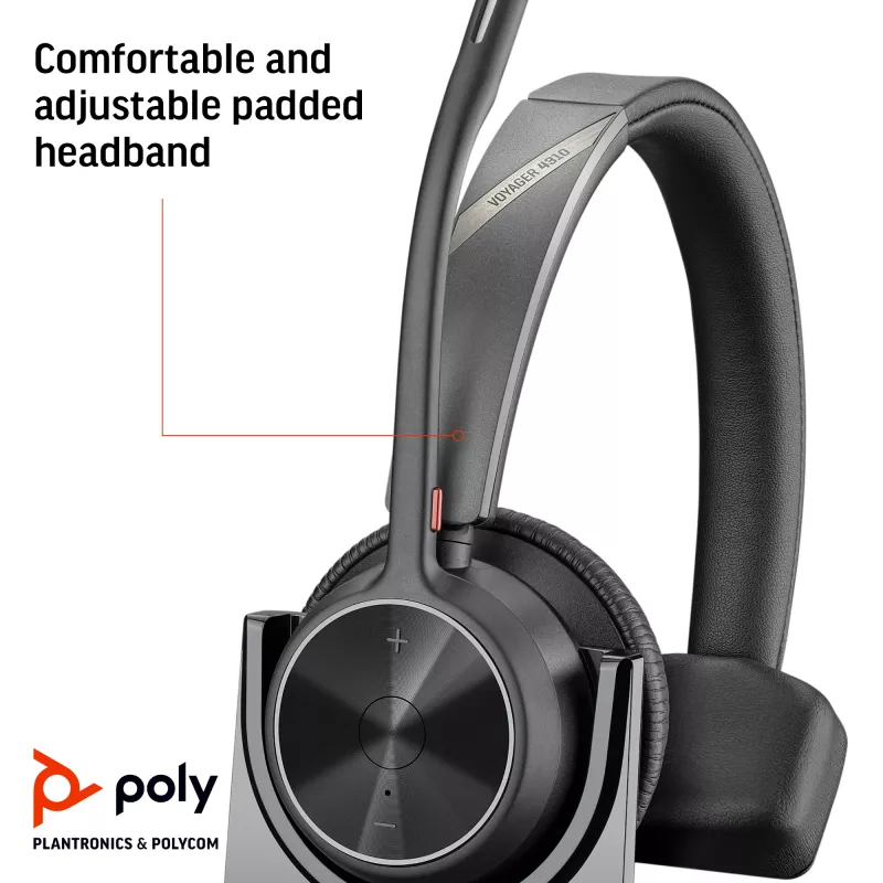 Zestaw słuchawkowy HP Poly Voyager 4310 USB-C + adapter BT700 + stacja ładująca