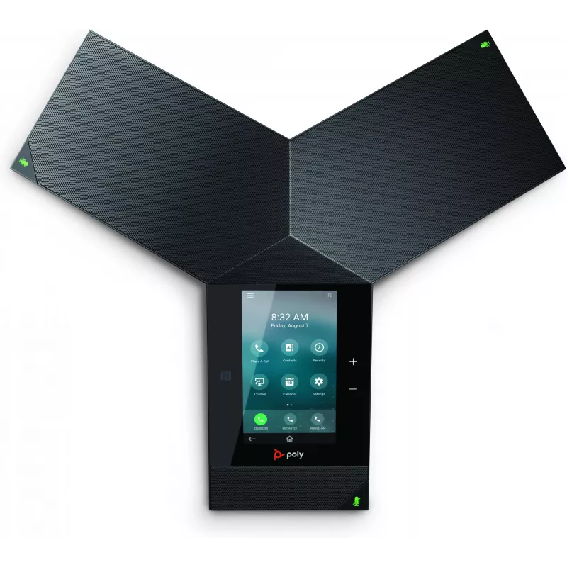 Telefon konferencyjny IP POLY Trio 8800 z obsługą PoE, wyświetlacz 5 cali