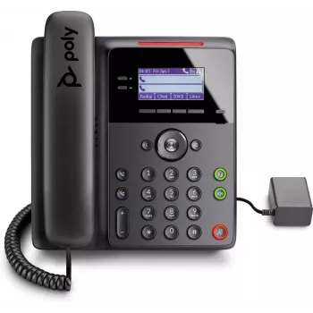 Telefon IP POLY Edge B10 Czarny Słuchawka przewodowa 2 linie Wyświetlacz LCD