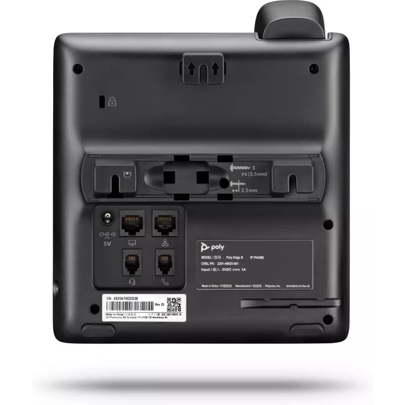 Telefon IP POLY Edge B10 Czarny Słuchawka przewodowa 2 linie Wyświetlacz LCD
