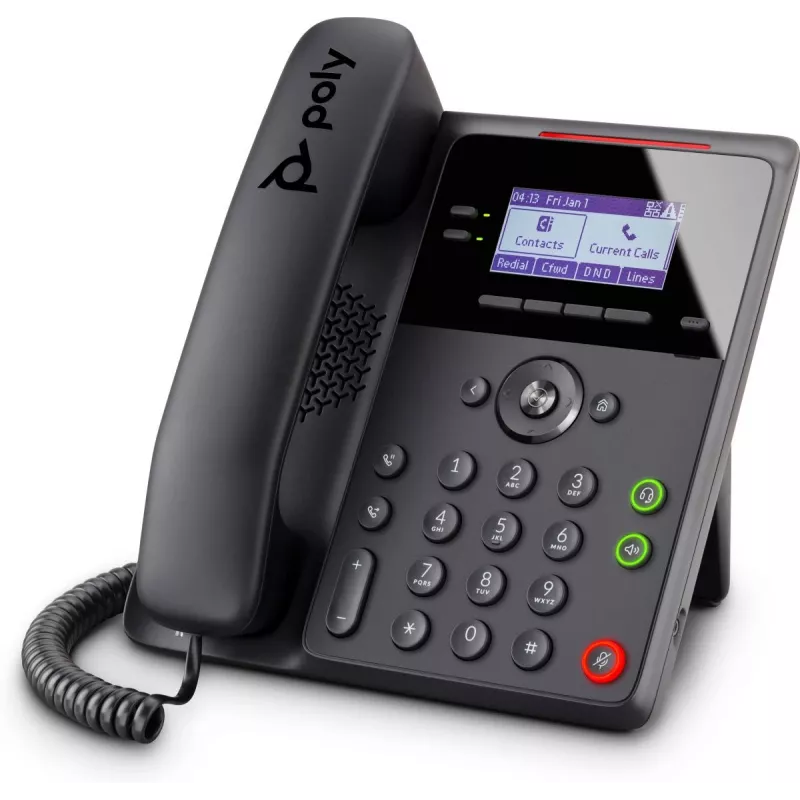 Telefon IP POLY Edge B10 Czarny Słuchawka przewodowa 2 linie Wyświetlacz LCD