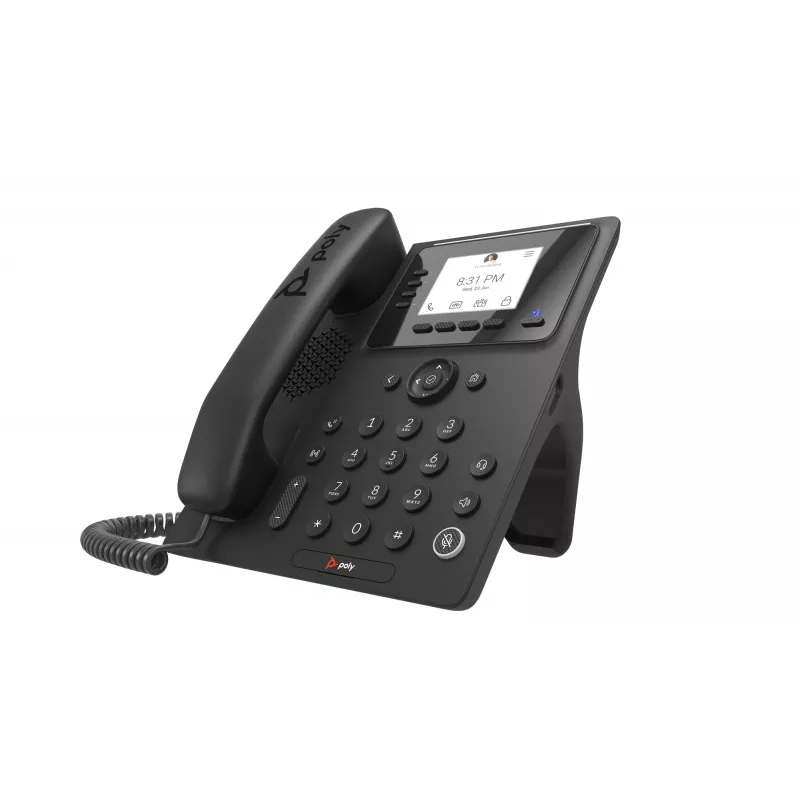 Telefon biurkowy IP Poly HP CCX 350 Microsoft Teams, obsługa PoE, biznesowy telefon multimedialny