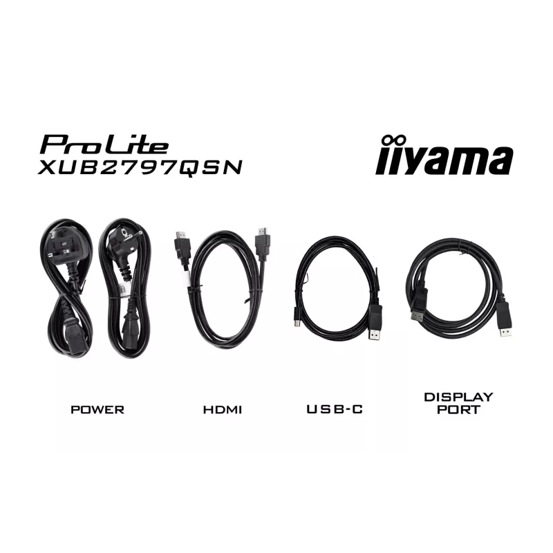 Monitor komputerowy iiyama ProLite XUB2797QSN-B2 68.6 cm (27 cali) 2560 x 1440 pikseli Quad HD LED Czarny