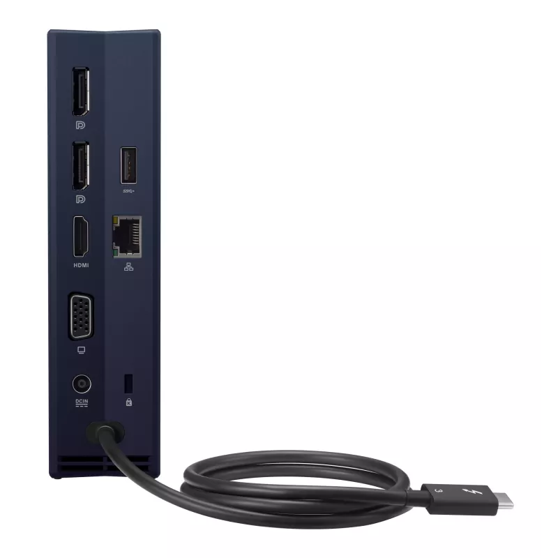 Stacja dokująca ASUS SimPro Dock 2 przewodowa Thunderbolt 3 — HDMI 2.0, DP 1.4, VGA, 3x USB-A, TB3 host, Gigabit Ethernet, zamek Kensington