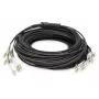DIGITUS Kabel breakout - 12 włókien OM4 LC/UPC-LC/UPC uniwersalny kolor czarny 100 m