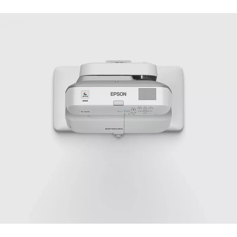 Projektor Epson EB-685W o ultrakrótkim rzucie, 3500 ANSI lumenów, 3LCD, WXGA (1280x800), Biały, Szary