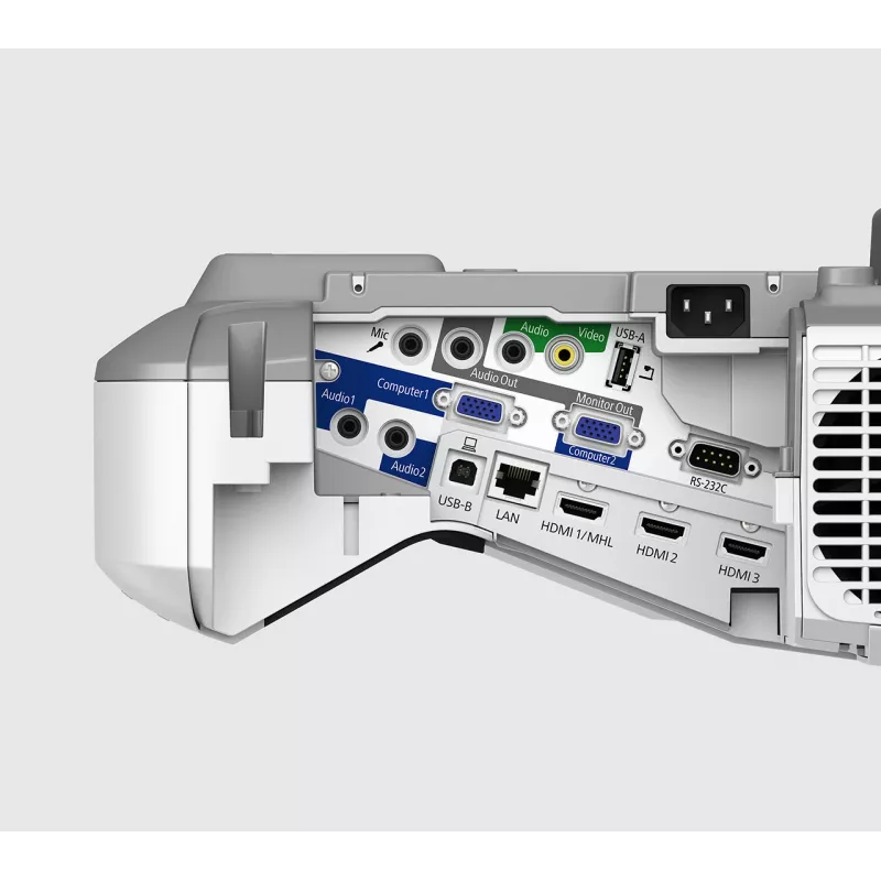 Projektor Epson EB-685W o ultrakrótkim rzucie, 3500 ANSI lumenów, 3LCD, WXGA (1280x800), Biały, Szary