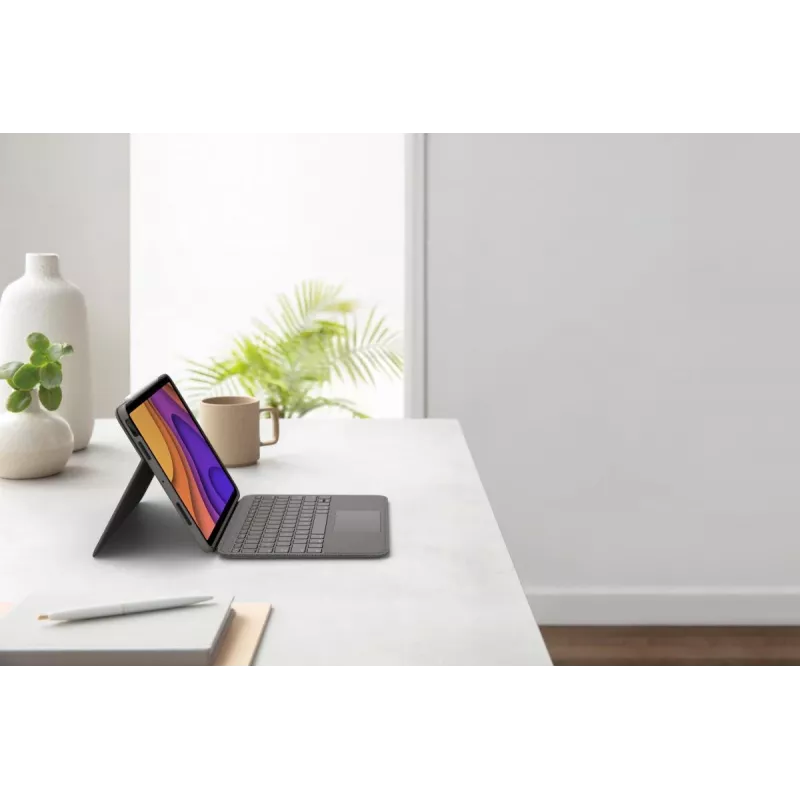 LOGITECH Folio Touch Podświetlana Klawiatura z Etui i Gładzikiem Oxford Grey dla iPad Air (4. gen) Deutsch Qwertz