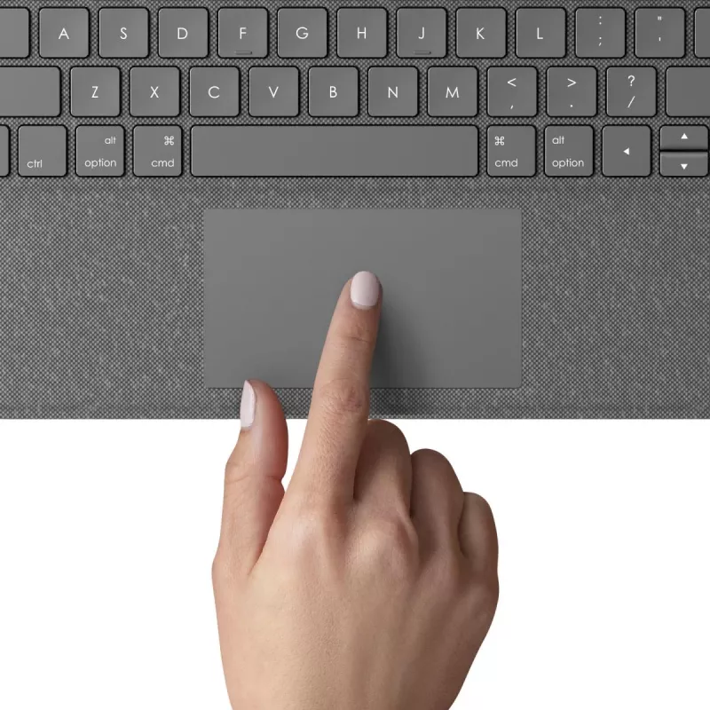 LOGITECH Folio Touch Podświetlana Klawiatura z Etui i Gładzikiem Oxford Grey dla iPad Air (4. gen) Deutsch Qwertz