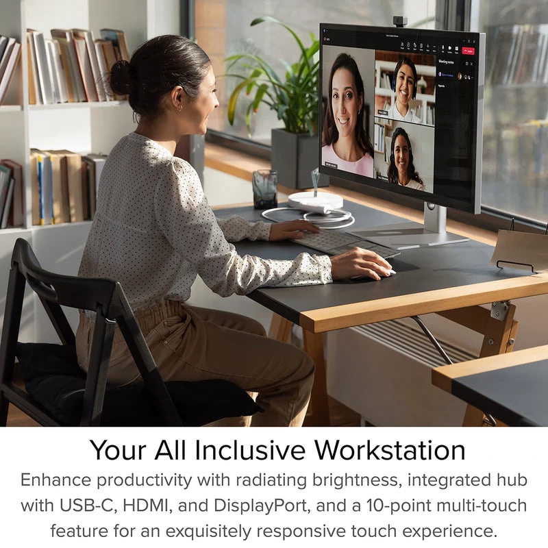 Monitor biurkowy ALOGIC Clarity Pro - 27 cali - 3840x2160 (4K UHD) z 65W PD i kamerą internetową