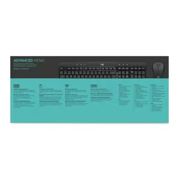 LOGITECH Mk540 Advanced Bezprzewodowy Zestaw Klawiatura i Mysz - Azerty Belgijski