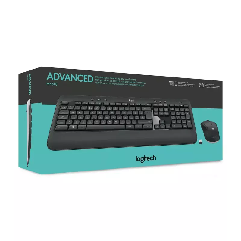 LOGITECH Mk540 Advanced Bezprzewodowy Zestaw Klawiatura i Mysz - Azerty Belgijski