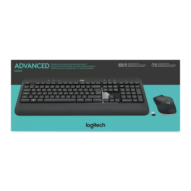 LOGITECH Mk540 Advanced Bezprzewodowy Zestaw Klawiatura i Mysz - Azerty Belgijski