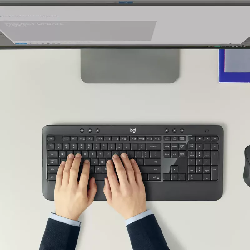 LOGITECH Mk540 Advanced Bezprzewodowy Zestaw Klawiatura i Mysz - Azerty Belgijski