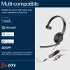 HP Poly Blackwire 5210 Jednosłuchawkowy zestaw słuchawkowy USB-C + wtyk 3,5 mm + adapter USB-C/A (hurt)