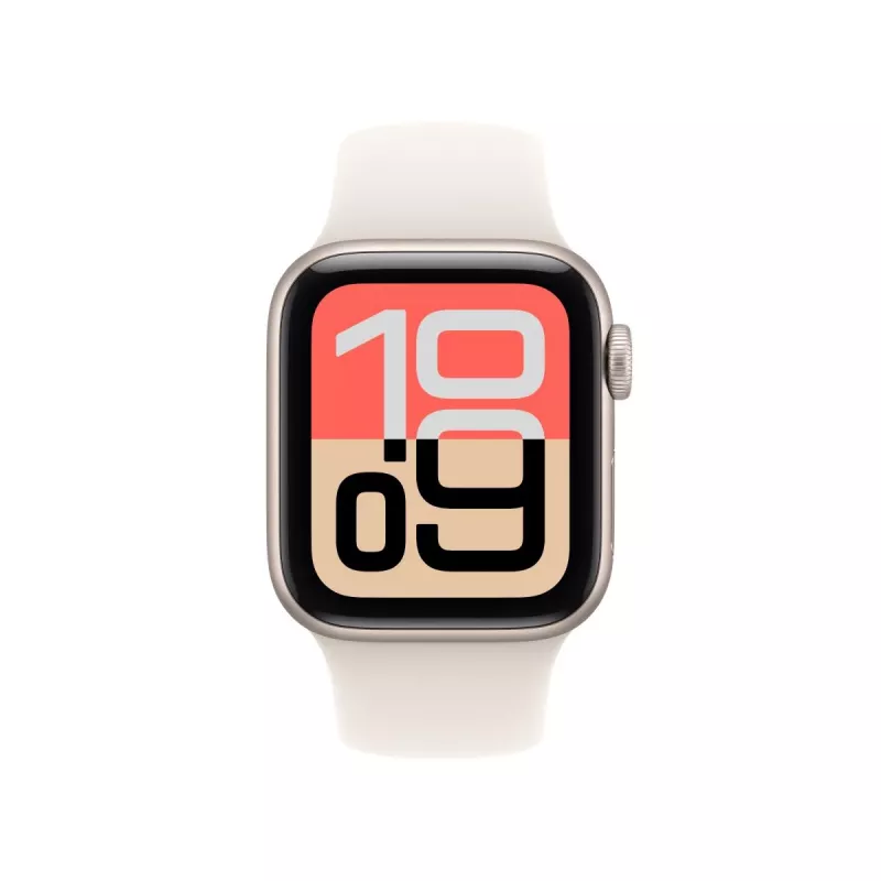 APPLE Watch SE 3 GPS 40mm Koperta Starlight Aluminium z Paskiem Sportowym S/M – Starlight
