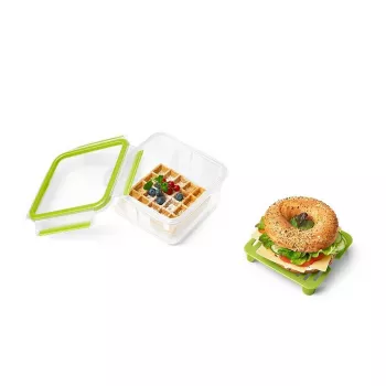 Pojemnik na lunch EMSA CLIP & GO XL 1,3 l zielony, przezroczysty 1 szt.