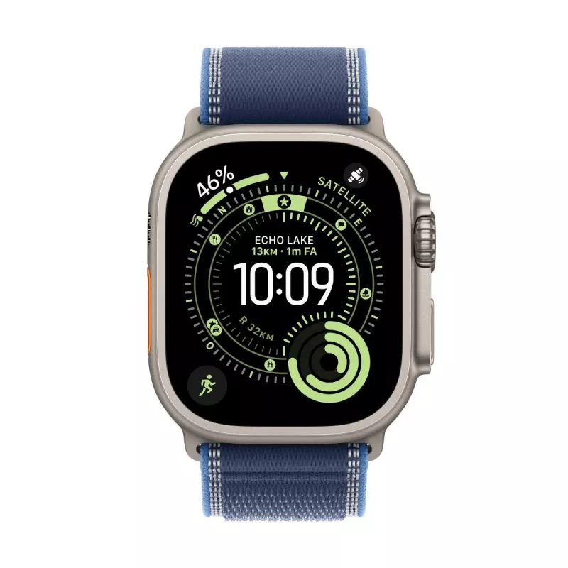 APPLE Watch Ultra 3 (2025) LTE 49mm Koperta tytanowa z paskiem Trail Loop S/M – Niebieski
