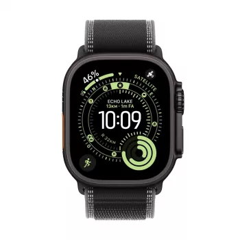 APPLE Watch Ultra 3 (2025) LTE 49mm Koperta tytanowa z pętlą Trail Loop M/L – czarny/ciemnoszary