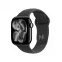 APPLE Watch Series 11 GPS 42mm Jet Black Aluminium Case z czarnym sportowym paskiem M/L