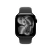 APPLE Watch Series 11 GPS 42mm Jet Black Aluminium Case z czarnym sportowym paskiem M/L