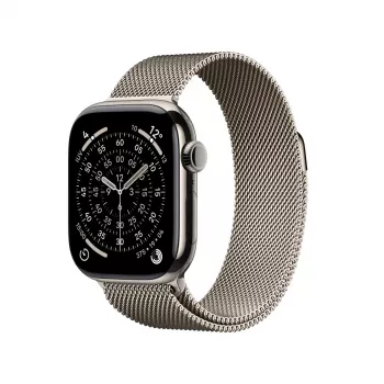 APPLE Watch Series 11 GPS + Cellular 42mm naturalna tytanowa koperta z naturalną pętlą Milanese