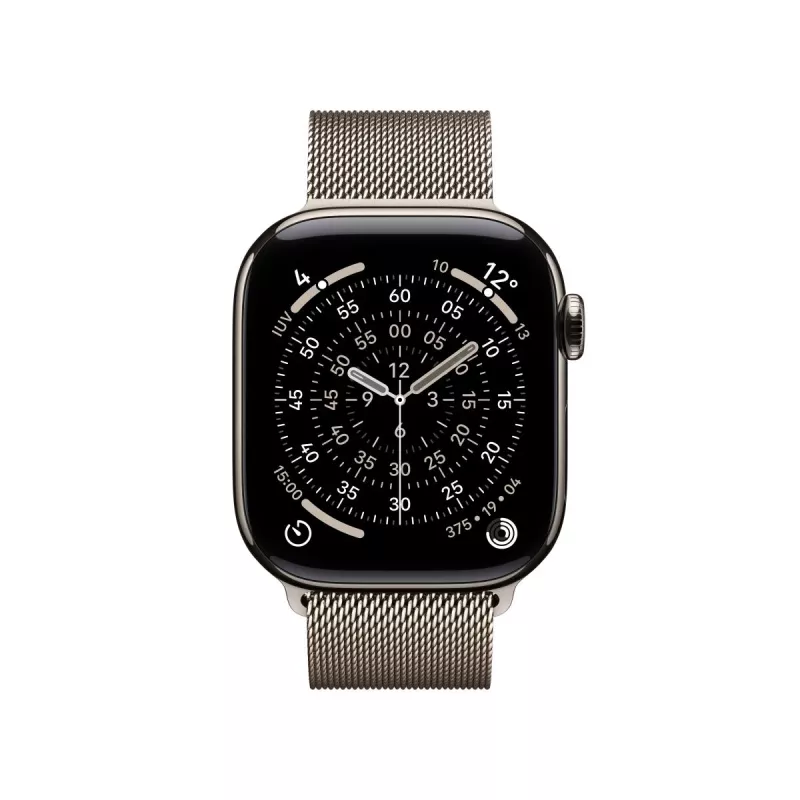 APPLE Watch Series 11 GPS + Cellular 42mm naturalna tytanowa koperta z naturalną pętlą Milanese