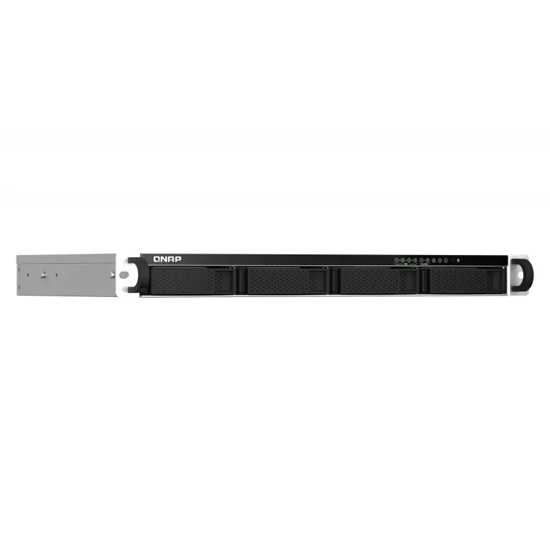 QNAP TS-464eU NAS Rack (1U) Intel® Celeron® N5095 8 GB DDR4 0 TB QNAP Turbo System Aluminium, Czarny