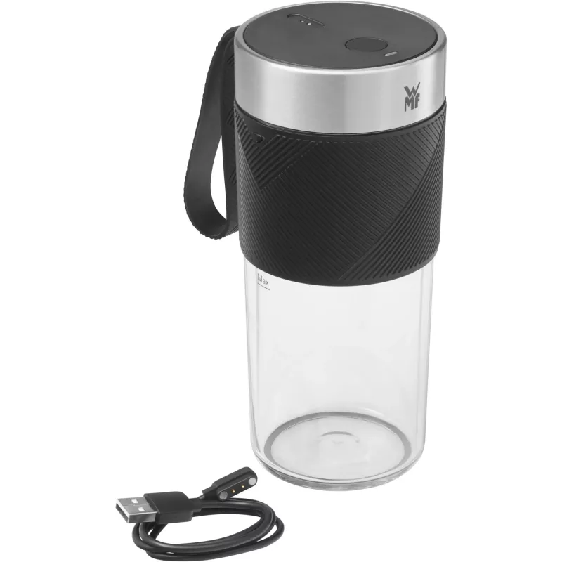 WMF KITCHENminis 0416700011 Mikser stojący 0,3 L 50 W Czarny, Stal nierdzewna, Przezroczysty