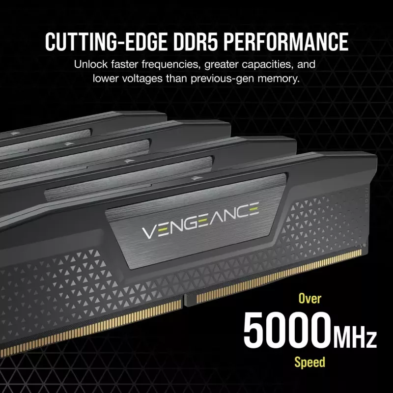 CORSAIR Memory 32 GB (2x16 GB) DDR5 DRAM 6400 MT/s CL36 zestaw pamięci Vengeance - Czarny