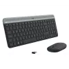Logitech MK470 Bezprzewodowa Klawiatura+Mysz, Grafit, Mysz w zestawie, QWERTY US, USB