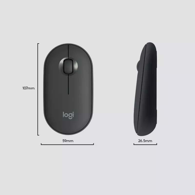 Logitech MK470 Bezprzewodowa Klawiatura+Mysz, Grafit, Mysz w zestawie, QWERTY US, USB
