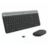 Logitech MK470 Bezprzewodowa Klawiatura+Mysz, Grafit, Mysz w zestawie, QWERTY US, USB