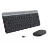 Logitech MK470 Bezprzewodowa Klawiatura+Mysz, Grafit, Mysz w zestawie, QWERTY US, USB