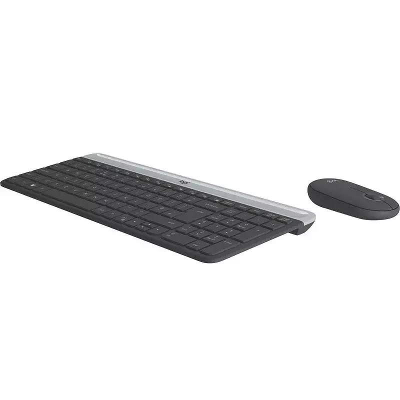 Logitech MK470 Bezprzewodowa Klawiatura+Mysz, Grafit, Mysz w zestawie, QWERTY US, USB