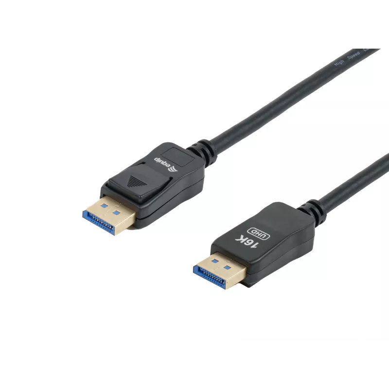 Equip DisplayPort 2.1 Cable, 2.0m, 16K/60Hz, 40Gbps, 2 m, DisplayPort, DisplayPort, Męski, Męski, 15360 x 8640 pikseli