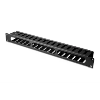 Equip 19 cali Panel do zarządzania kablami montowany w szafie rack, czarny