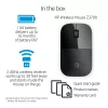 Mysz bezprzewodowa HP Z3700 Czarna, oburęczna, optyczna, RF Wireless, 1200 DPI, czarna