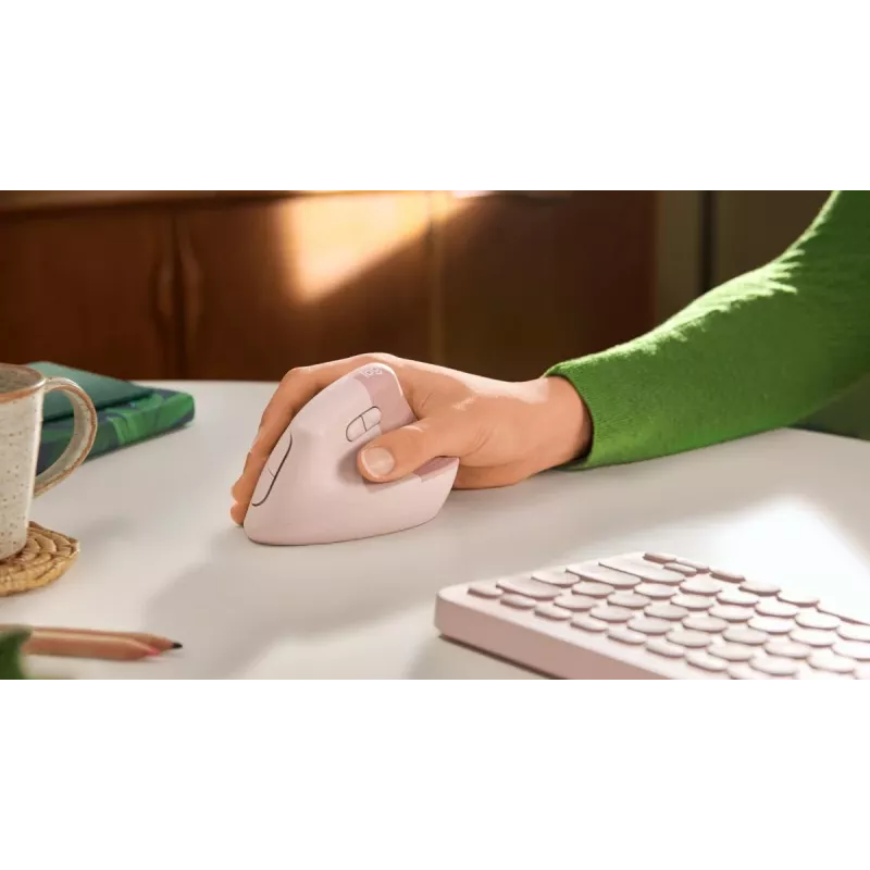 Mysz LOGITECH Lift Praworęczna Bezprzewodowa Różowa / Ciemnoróżowa