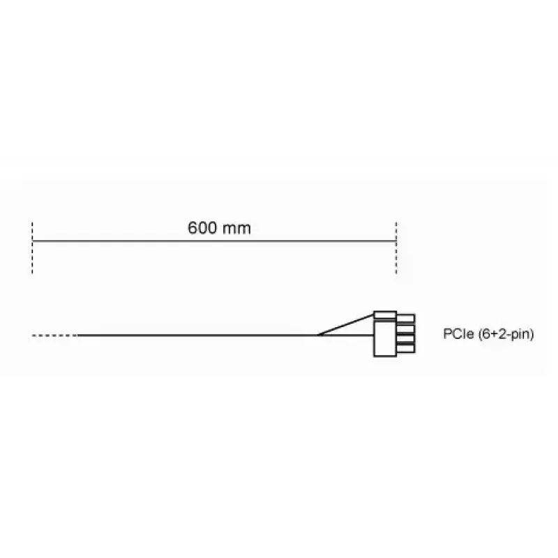 Kabel be quiet! CP-6610 0,6 m PCI-E (6+2 pin)