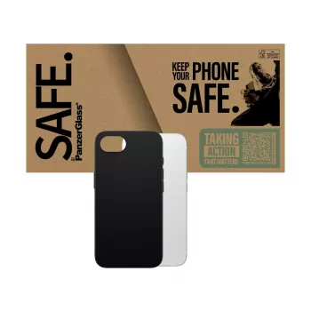 “PanzerGlass SAFE. by ® TPU etui Czarny iPhone 17e | 16e, Cover, Apple, Apple - iPhone 16e, Czarny”