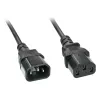Lindy 2m C14 to C13 Extension kabel, 2 m, C14 coupler, C13 coupler, H05VV-F3G