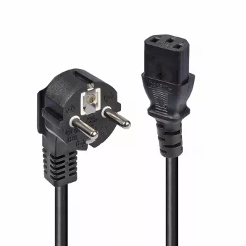 Lindy 3m Kabel zasilający Schuko 2-pin do IEC C13, czarny, 3 m, CEE7/7, złącze C13